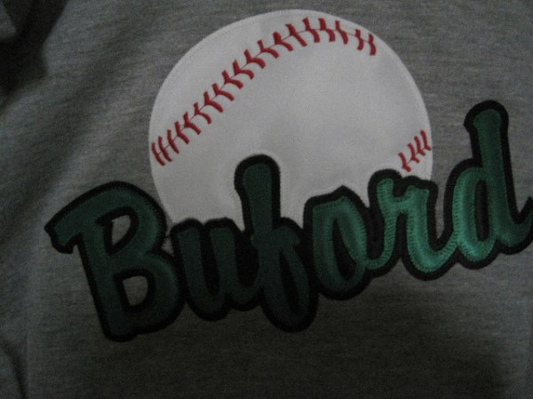 Applique Buford baseball